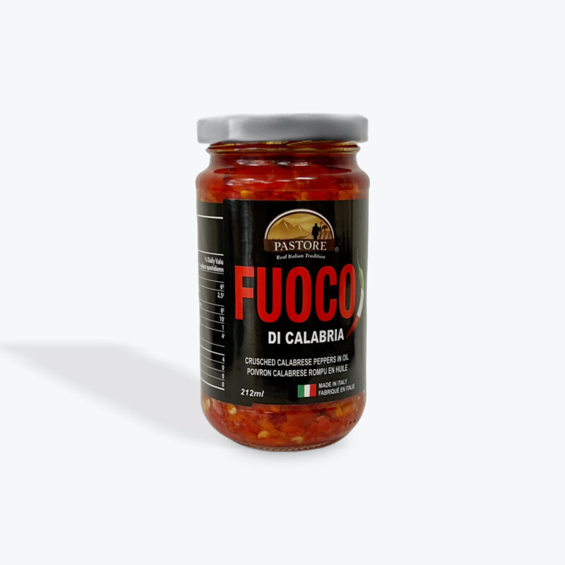 PASTORE Fuoco di Calabria Crushed Calabrian Peppers in Oil 212ml