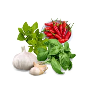 Pizza Infused Olive Oil Ingredients with garlic, basil, oregano, and chili peppers